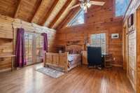 The primary bedroom includes a cozy private deck area! 4485 Coconut Ridge Smithville, TN 36166