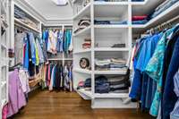 Huge custom walk in closet