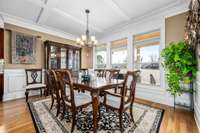 Spacious dining area w/ plenty of natural light overlooking the golf course
