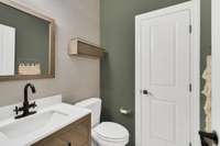 Powder room on the main level