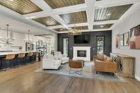 Gorgeous lighting fixtures give the home an upscale feel, hardwood floors through the entire downstairs.