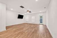 Open Floor Plan  75 TV Remains with acceptable offer