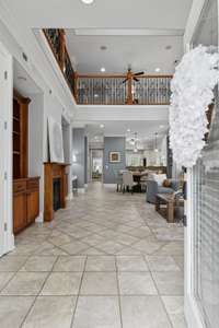 The Double Front Doors are beautiful and welcoming!