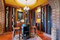 Wine Cellar with storage for over 165 bottles