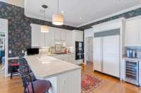 Built-in Wine Refrigerator in Kitchen