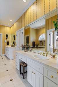 Master Bath with dual vanity
