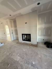 Living room with gas fireplace