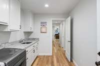 Spacious mud and laundry room. Easy access from the garage into this mud/laundry room.