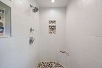 Primary en-suite custom shower