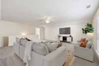 Versatile UPSTAIRS LOFT includes large bonus room, bedroom and bathroom #3