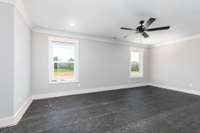 Interior finishes will vary from home to home.  Home does not come furnished.