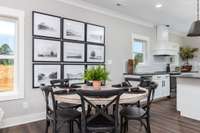 Interior finishes will vary from home to home.  Home does not come furnished.