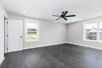 Interior finishes will vary from home to home.  Home does not come furnished.