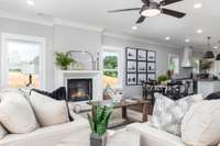 Interior finishes will vary from home to home.  Home does not come furnished.