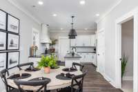 Interior finishes will vary from home to home.  Home does not come furnished.