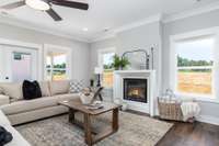 Interior finishes will vary from home to home.  Home does not come furnished.