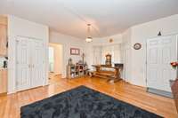 Large space for a 2nd dining area, home office space, or extended living room space.