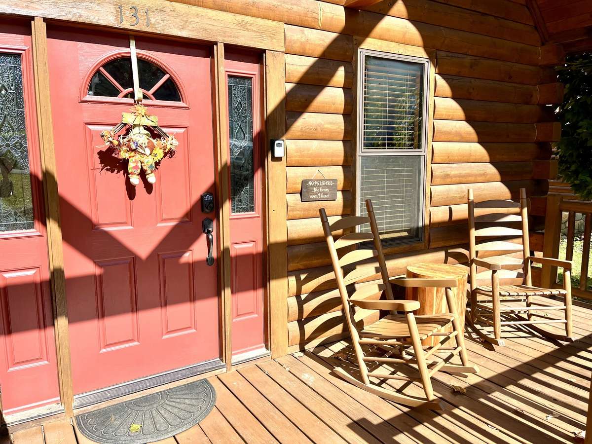 Rock and relax on the front porch