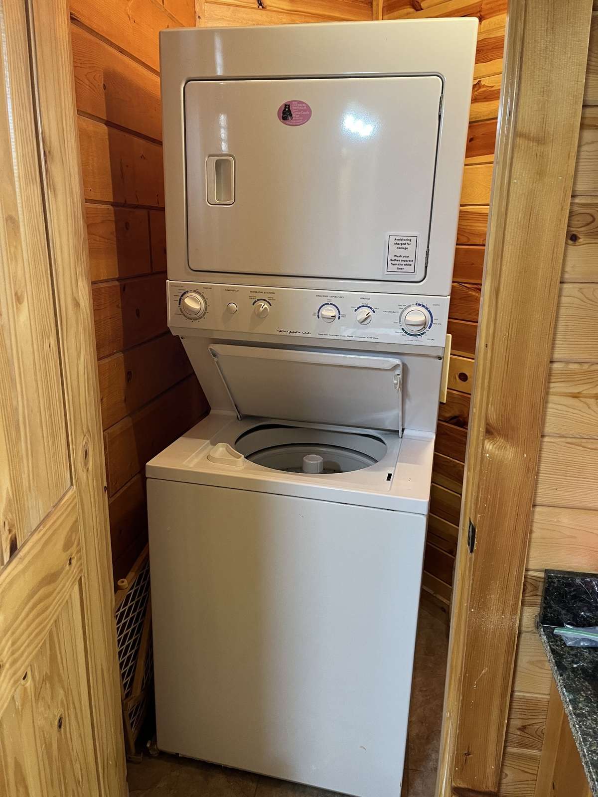 Downstairs Master Bath has a washer and dryer!
