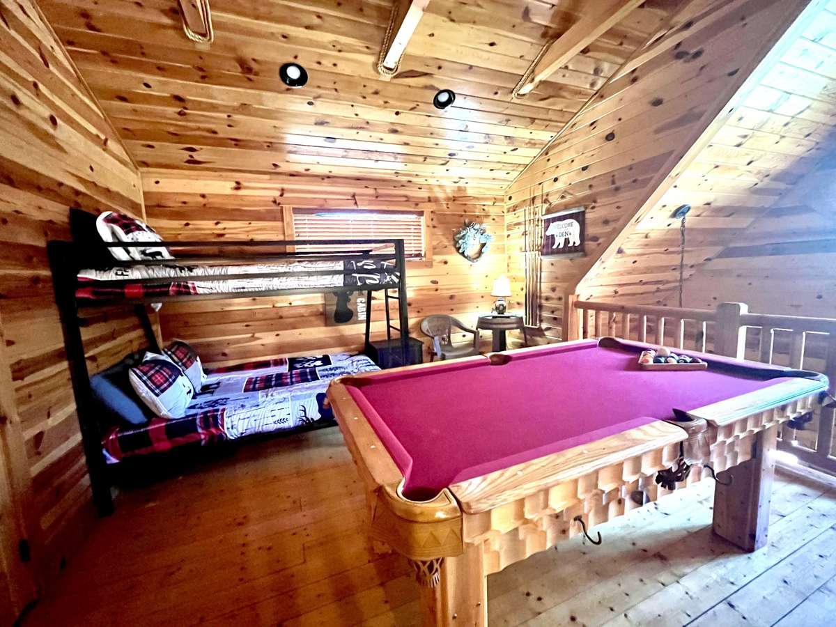 Kids are within an "ear shot" in the upstairs loft/gameroom area.