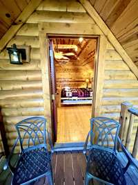 View from private balcony to 2nd Master bedroom.