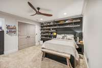 3rd floor bedroom with walk in closet and access to more walk in attic space