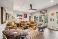 Lower level living space