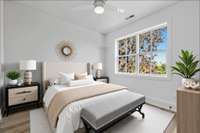 Ai Staged 3rd bedroom