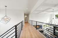 A gorgeous walkway to upstairs bedrooms