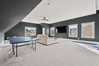 Oversized bonus room...bring on the play dates or movie nights!