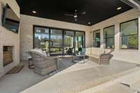 Spill out onto your covered patio