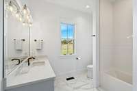 Each bedroom has its own bathroom
