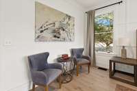 Large enough for a sitting area