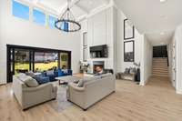 Open the sliding back doors to expand your living space outside to your private oasis