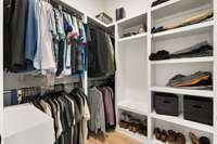 His closet