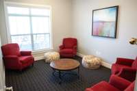 Reading area in the clubhouse.