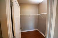 Walk-in closet.