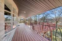 Main Floor - Covered Deck w/ Additional Uncovered Entertaining Area