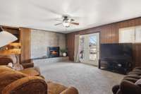 Main Level - Great Room #2 w/ Fireplace and Deck Access