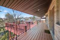 Main Floor - Covered Deck w/ Additional Uncovered Entertaining Area