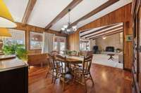 Main Floor - Dining Room w/ Covered Deck Access