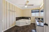 Second Floor - Bathroom #2 with Double Sink Vanity and Soaking Tub