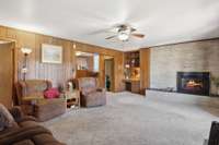 Main Level - Great Room #2 w/ Fireplace and Deck Access