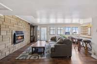 Walk-out Basement w/ Eat-In Kitchen, Living Area with Fireplace, Bedroom, and Full Bath that could be used as a separate rental unit with no step entry.