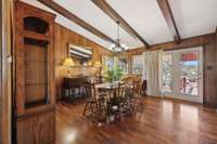 Main Floor - Dining Room w/ Covered Deck Access