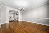 Formal Dining Room off the foyer