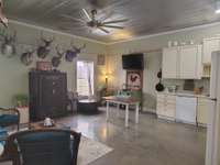 Kitchen and Living Room in the apartment.