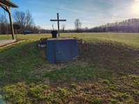 Storm shelter in back yard