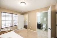 This room has access directly into the guest bath for added convenience.