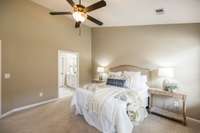 There’s plenty of room for a king-sized bed, additional seating, or extra furniture to make the space your own.